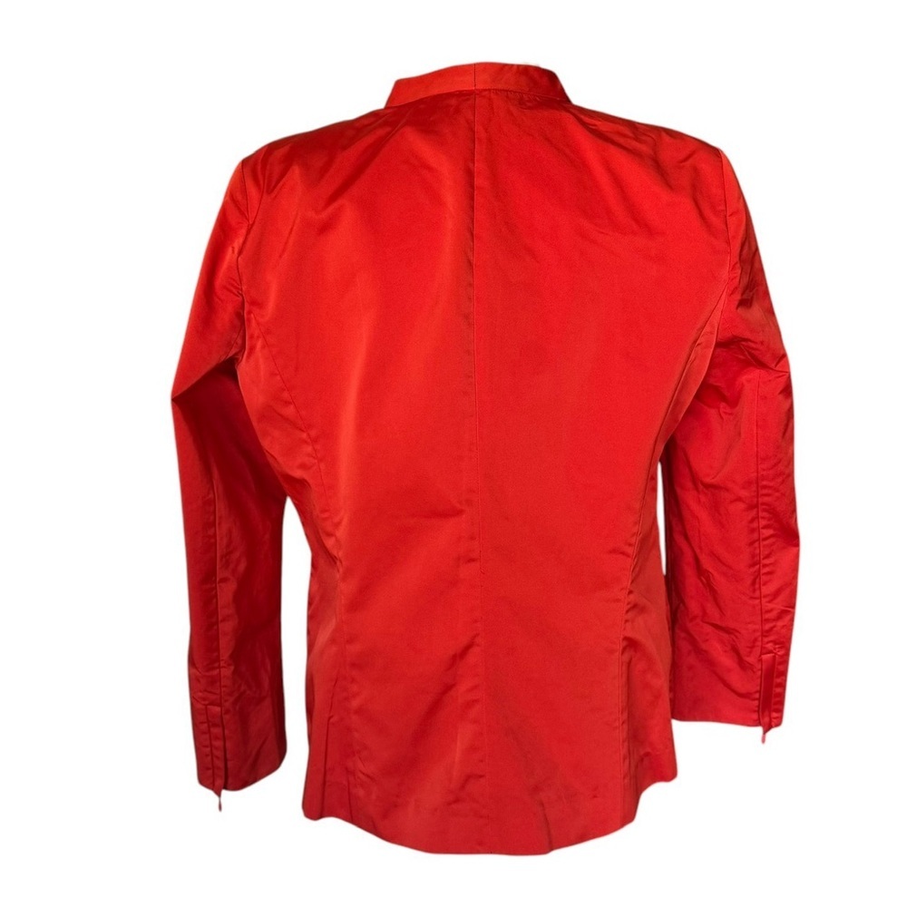 Lafayette 148 Open Front Orange-Red Collared Jacket Blazer NWT size 10 Business - Picture 6 of 11